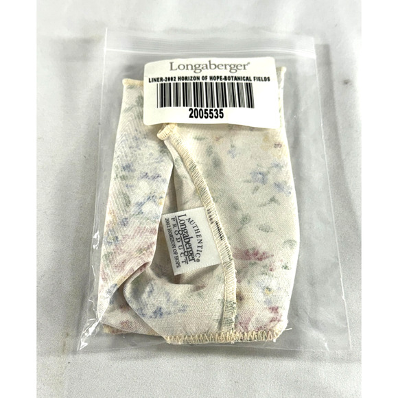 2022 Longaberger Horizon of Hope Botanical Fields Fabric Liner 2005535 - Picture 1 of 2